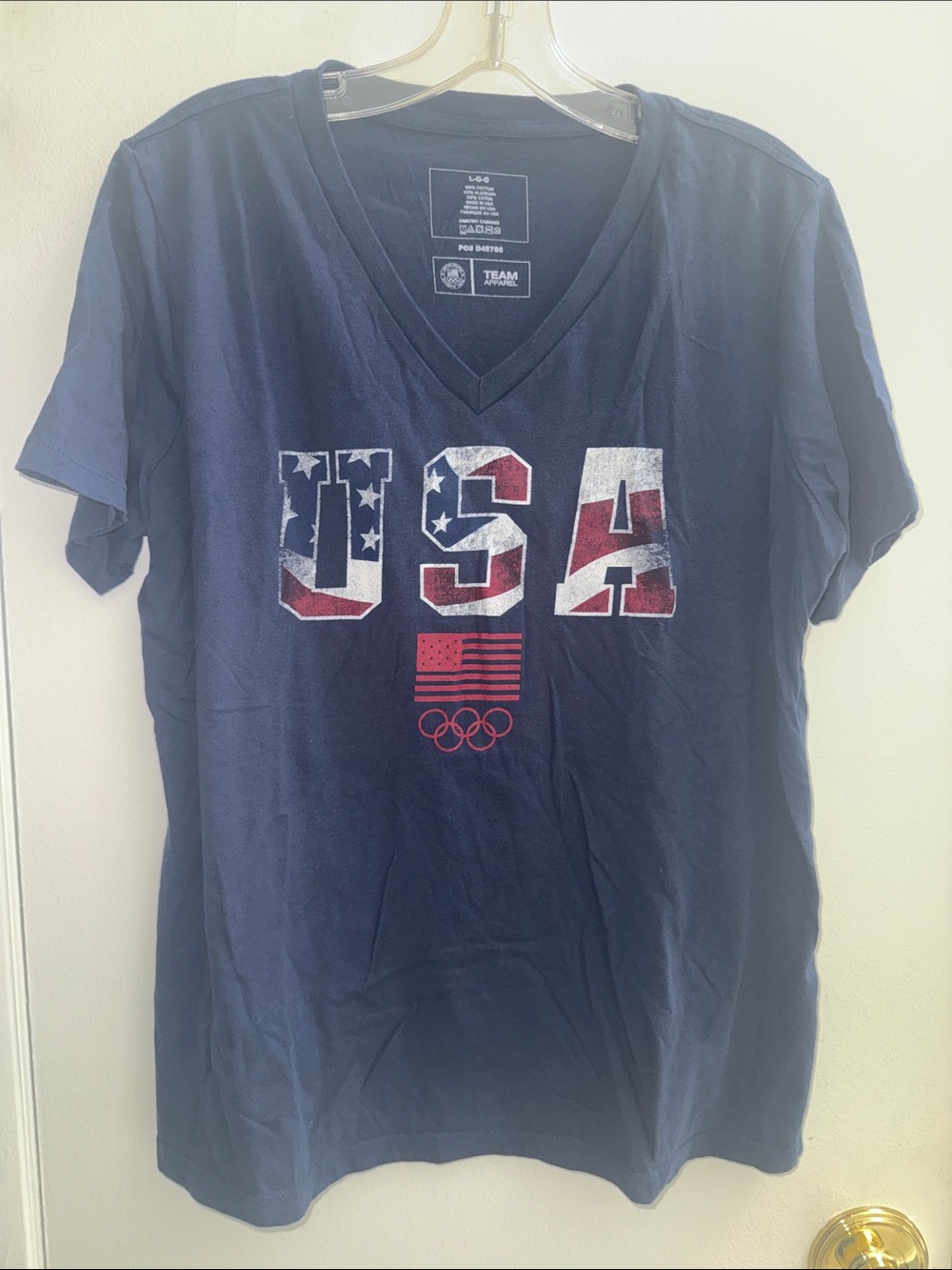 Team Apparel USA Olympics V-Neck Tee